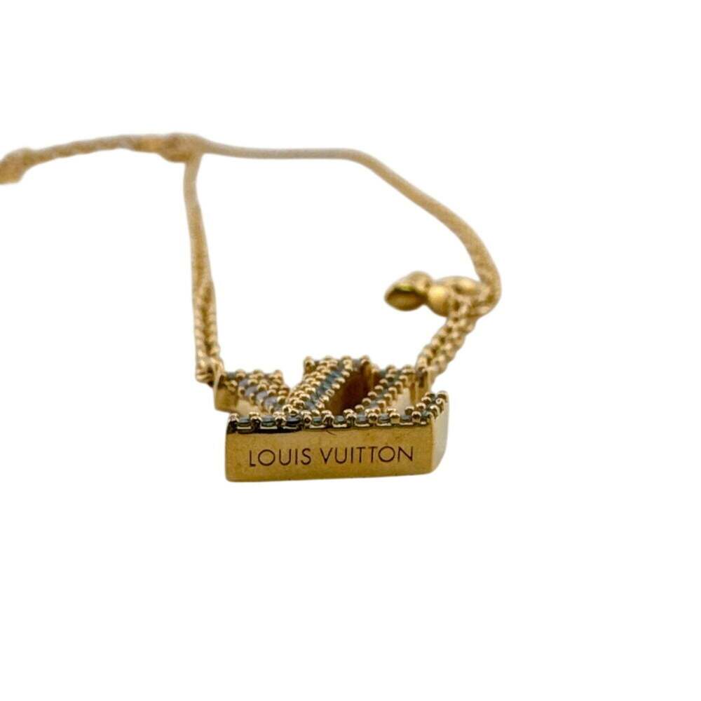 LOUIS VUITTON Gold Necklace - Picture 7 of 11